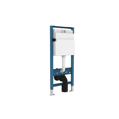 QeramiQ Flush inbouwreservoir met frame - frontbediening - dual flush OUTLETSTORE STORE44575
