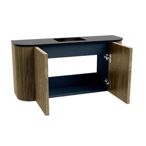 Mondiaz JOYA 83.2cm toiletmeubel - ronding links en rechts kleur Dusk - Wastafel FAYE positie Midden 1 kraangat kleur Urban. SW1421698