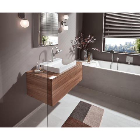 Hansgrohe vivenis mitigeur monocommande de lavabo 210 avec bec orientable sans vidange blanc mat SW642501