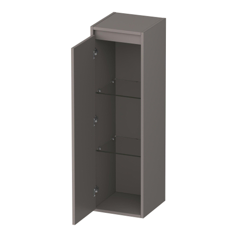BRAUER Adore Wavy armoire haute - 120x35x35cm - 1 porte - ouverture à gauche - sans poignée - taupe mat SW1198487