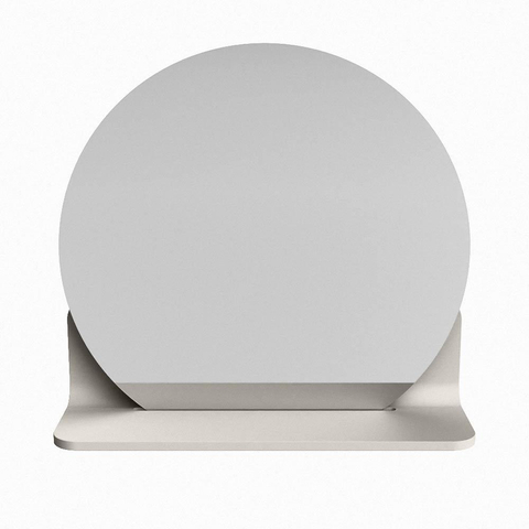Mondiaz SPOT miroir – Ø 40 cm – avec tablette – Linen (blanc cassé) SW1235551