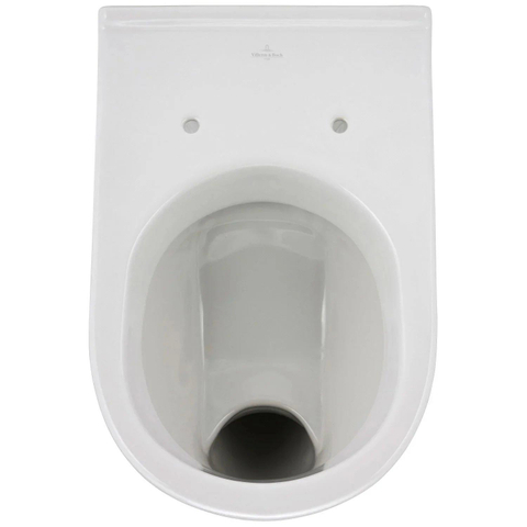 Villeroy & Boch O.novo wandcloset - 56cm - met spoelrand - vlakspoel - zonder zitting - White Alpine (glans wit) 0124138