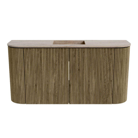 Mondiaz JOYA-DLUX 83.2cm toiletmeubel - ronding links en rechts kleur Dusk - Wastafel FAYE positie Midden 1 kraangat kleur Saba. SW1426102