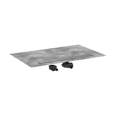 Hansgrohe RainDrain Allround Douchegoot - 100cm - standaard/vlakke installatie - brushed stainless steel SW1590325