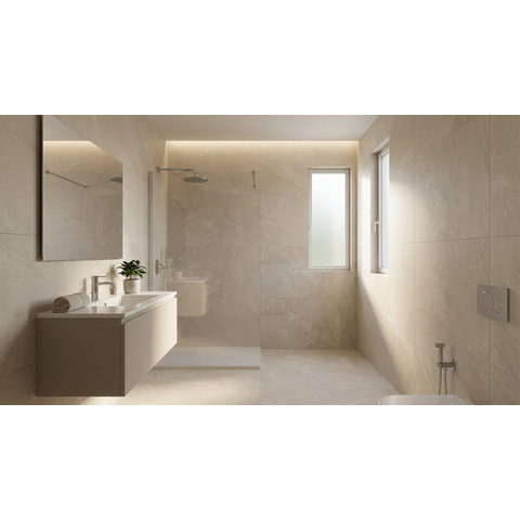 ÉCHANTILLON Terravito Alvella carrelage murale et de sol - 60x120cm - 10.5mm - Rectangle - rectifié - Aspect pierre naturelle - Beige Mat SW735842