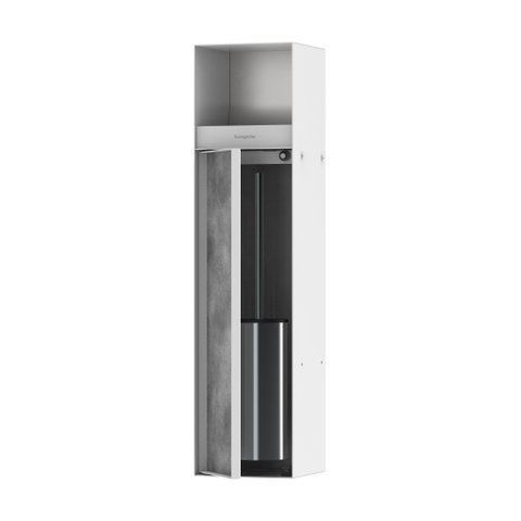 Hansgrohe XtraStoris Rock Porte-brosse WC - porte-rouleau - porte carrelable - blanc mat SW1590300