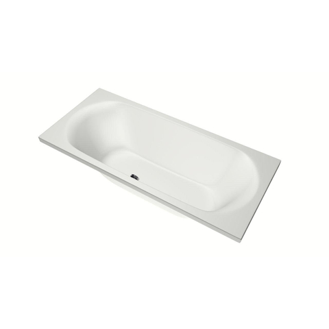 Xenz Cuba Baignoire duo - 180x80x51 - bonde centrale - acrylique - blanc mat SW103057