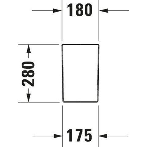Duravit Happy D.2 Sifonkap - voor fontein - wit SW54274