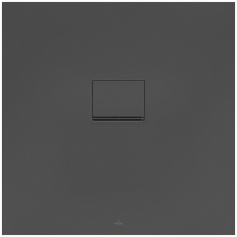 Villeroy & Boch Squaro infinity douchebak - 90x90x4cm - Anthracite (grijs) SW29378