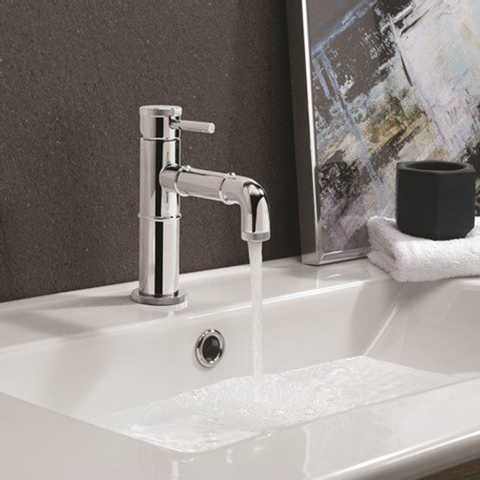 Crosswater MPRO INDUSTRIAL Wastafelkraan - 15.9cm - 1 gats uitloop - 11.2cm - hoogglans chroom SW451388