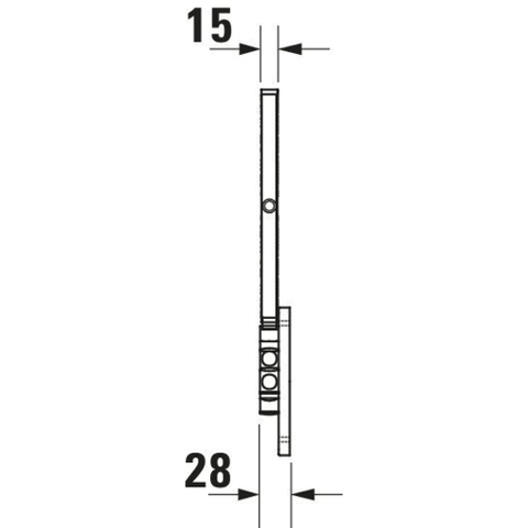 Duravit D-code Cosmeticaspiegel 3x vergrotend - 23cm - hoogglans chroom 0315152