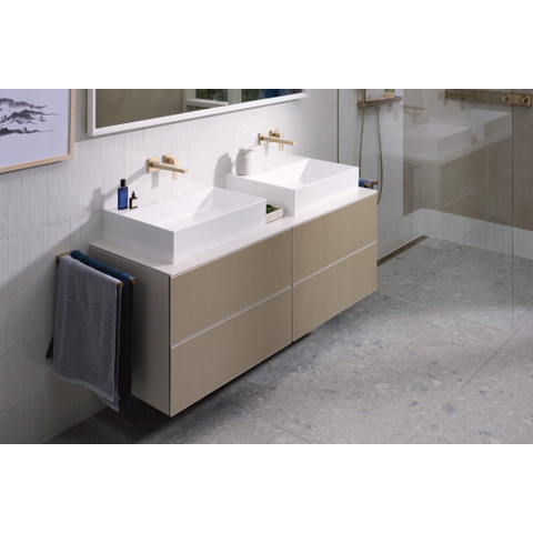 Hansgrohe AddStoris Q handdoekhouder 2-lids - geborsteld brons SW651139