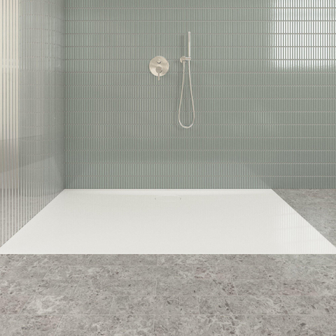 Villeroy & Boch Ecora douchebak - 160x100x3.5cm - afvoer lange zijde - white alpine (wit) SW1559004