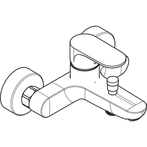 Hansgrohe Rebris S inbouw badmengkraan chroom SW1567329
