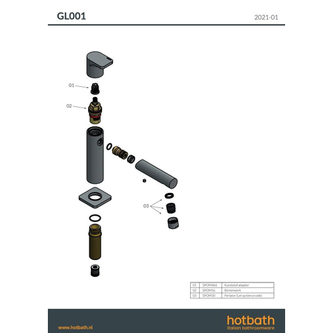 Hotbath Gal Fonteinkraan - geborsteld nikkel (RVS) SW1246931