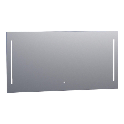 BRAUER Pyrite spiegel – 140x70 cm – LED-verlichting – dimbaar, touchbediening – Aluminium SW278192