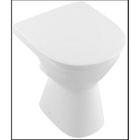 Villeroy & Boch Vicare staand toilet - zonder spoelrand - diepspoel - zonder zitting - White Alpine (glans wit) SW654763