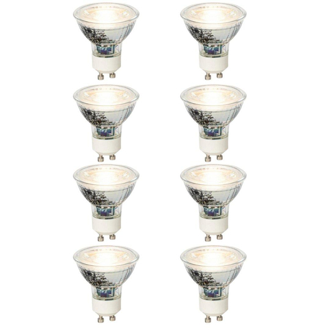 Luedd Lampe LED - ensemble de 8 - GU10 - 4W - 3000K - 310LM - dimmable SW1211314