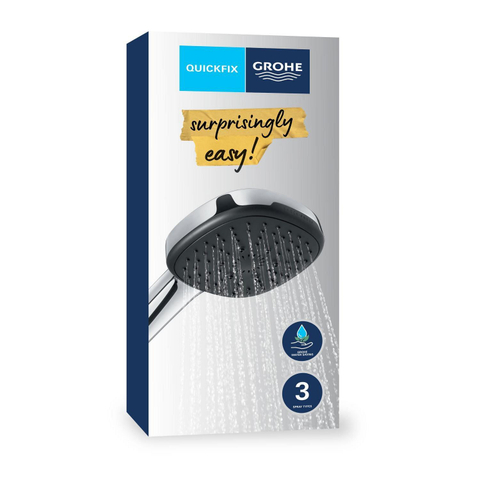 Grohe Vitalio Comfort QuickFix Handdouche - diameter 11cm - 3 straalsoorten - 8.0l/min - chroom SW1028122