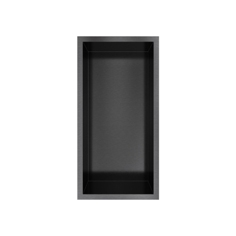 Hotbath &MORE Inbouwbox of inbouwnis - 30x15x10 - PVD - geborsteld zwart SW1246537