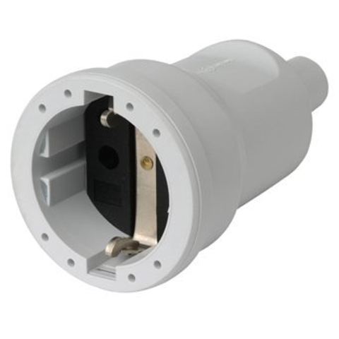 Douille ra pvc longue avec étiquette gris 4515536