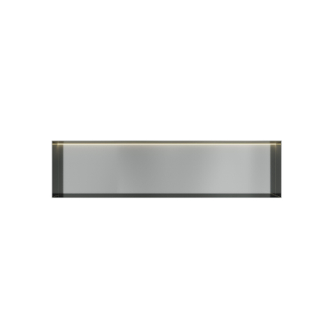 Hotbath &MORE Boîte d'encastrement ou niche encastrée - 30x120x10 - sans cadre + LED - Acier inoxydable 316 SW1246628