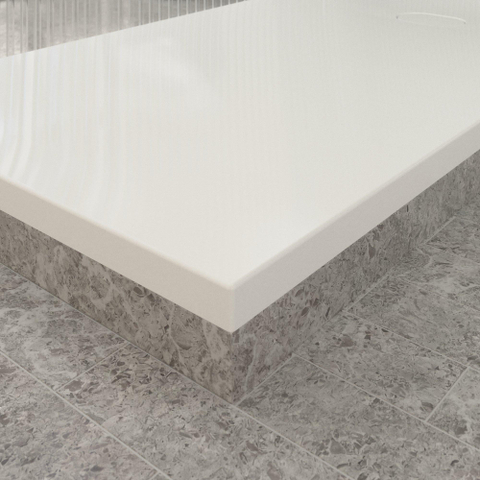 Villeroy & Boch Ecora douchebak - 180x90x4.5cm - afvoer korte zijde - white alpine (wit) SW1558979