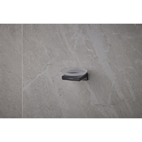Hansgrohe AddStoris Q zeephouder - met schaal - mat zwart SW651521