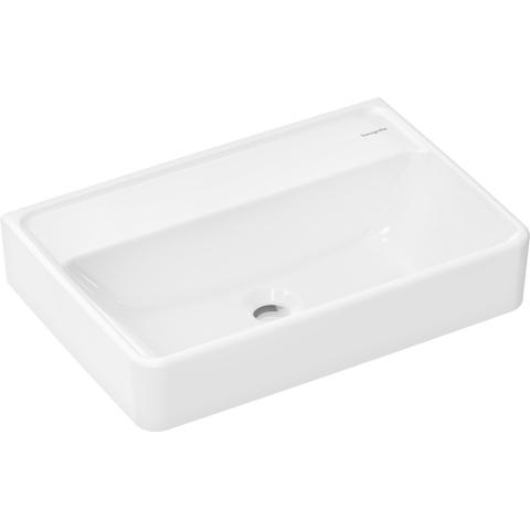 Hansgrohe Xanuia Q Wastafel/Fontein - 55x37cm - inbouw - zonder kraangaten - zonder overloop - glans wit SW1165072