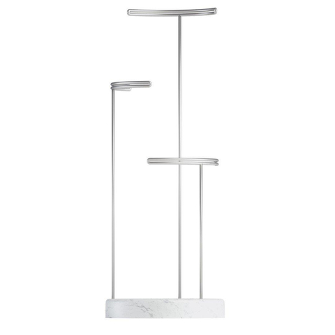 Umbra Tesora sieradenhouder 15x42x15cm staal wit/Metallic nikkel SHOWROOMMODEL SHOW24839