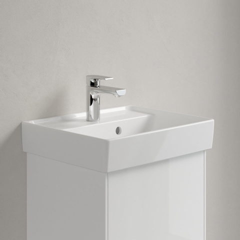 Villeroy & Boch Collaro fontein - 45x37cm - met overloop - 1 kraangat - White Alpine (glans wit) SW358349