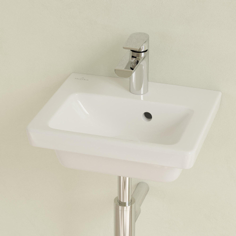 Villeroy & Boch Subway 2.0 fontein 37x30,5cm 1 kraangat met overloop wit 1024211