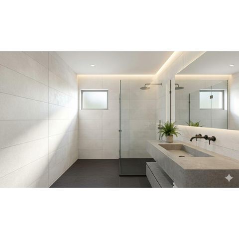 ÉCHANTILLON Terravito Alerno Carreau mural - 40x120cm - 7mm - rectifié - Blanc SW1130634