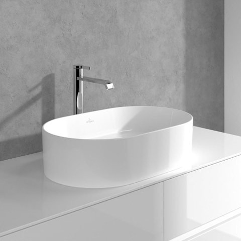 Villeroy & Boch Dawn 1 greeps wastafelkraan verhoogd - zonder pop up afvoergarnituur - hoogglans chroom SW974125