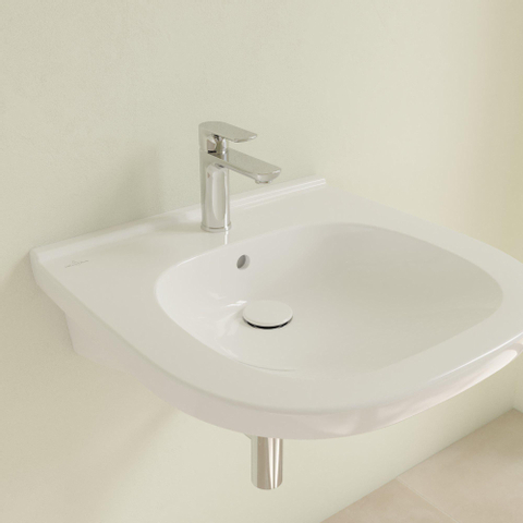 Villeroy & Boch Vicare O.novo Vita wastafel Vita - met 1 kraangat - met overloop - 55x55cm - White Alpine (glans wit) 1025053