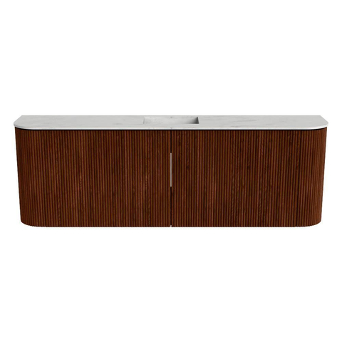 Mondiaz JOYA-DLUX Meuble de salle de bains 123.2cm - arrondis gauche et droite couleur Ruby - Vasque FAYE position Milieu Sans trou de robinet couleur Opalo SW1423740