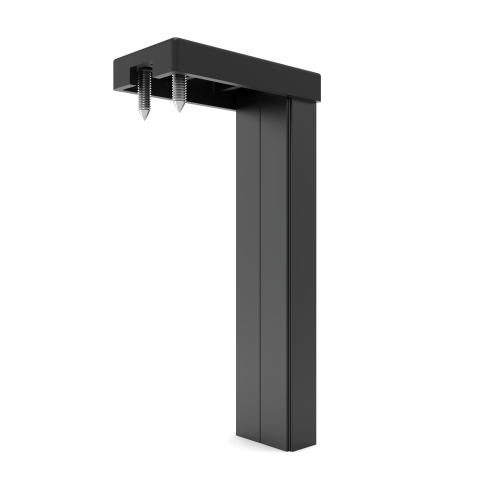Fortifura Galeria profil d'élargissement pour douche à l'italienne - 10mm - noir mat SW1224159