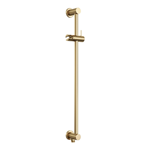 Brauer Gold Edition Regendouchesets inbouw - hoofddouche 30cm - Wandarm - glijstang - met inbouwdeel - Gladde knoppen - handdouche Rond 1 stand - PVD - geborsteld goud SW547675