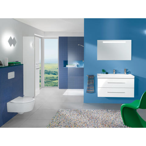 Villeroy & Boch Avento meubelwastafel - 100x47cm - 1 kraangat - met overloop - White Alpine (glans wit) SW59848
