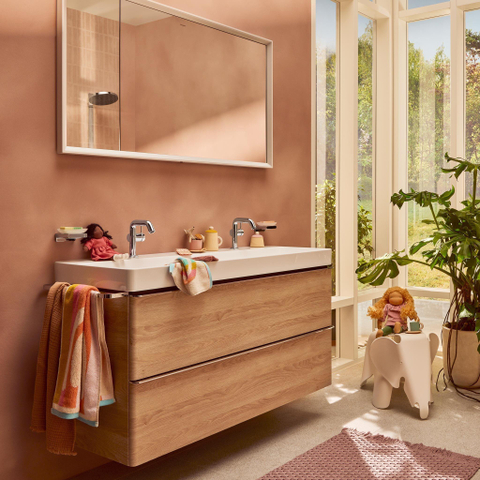 Hansgrohe Tecturis s 1 greeps wastafelkraan - 110 Fine - coolstart - met PushOpen - waste set - hoogglans chroom SW918626
