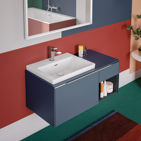 Villeroy & Boch Subway 3.0 lavabo - 60x47x16.5cm - 1 trou de robinet - stone white mat SW701569