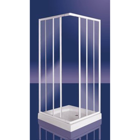 Plieger Class Cabine de douche accès d'angle 80/90x80/90x185cm aluminium 4283054