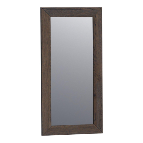 BRAUER Citrine miroir - 40x80cm - rectangulaire - lamelles chêne noir cadre SW223510