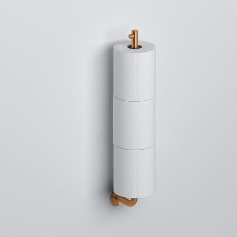 Clou Kaldur porte-rouleaux de réserve pour 3 pièces bronze brossé PVD SW917348