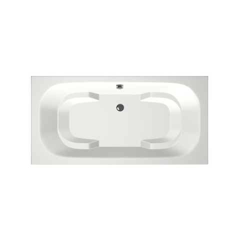 Xenz Tanga Baignoire duo - 180x90x51 - bonde centrale - acrylique - blanc mat SW103392