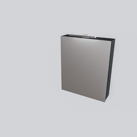 Mondiaz CUBB spiegelkast – 60x70x18 cm – 1 deur – Dark grey (grijs) SW410037