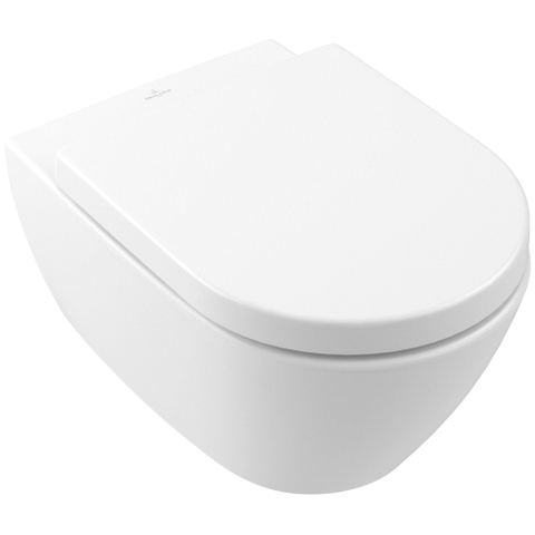 Villeroy & Boch Subway 2.0 closetzitting quickrelease softclose stone white (mat wit) SW641697