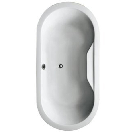 Plieger Zurich Baignoire duo ovale 180x90cm acrylique 42cm de profondeur avec pieds blanc 0944068