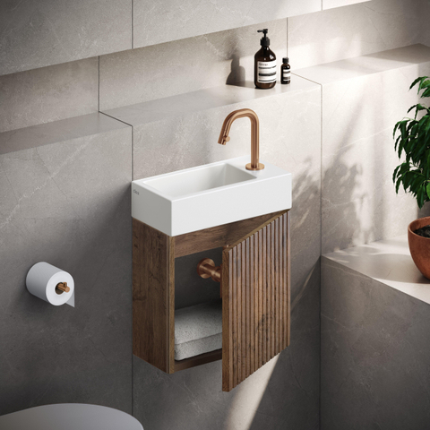 Clou Kaldur porte-rouleau de papier toilette droit bronze brossé PVD SW917297