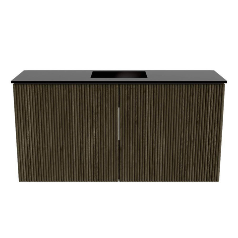 Mondiaz JOYA 80cm meuble de salle de bains - couleur Shadow - Vasque FAYE position Milieu Sans trou de robinet couleur Urban SW1421550
